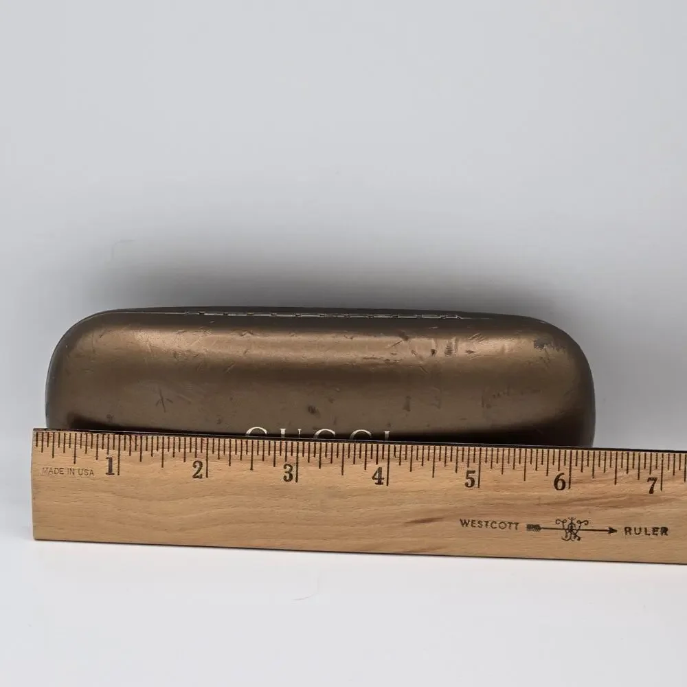 Vintage Gucci Glasses Case W/ Velvet Interior (No Glasses Included) Used